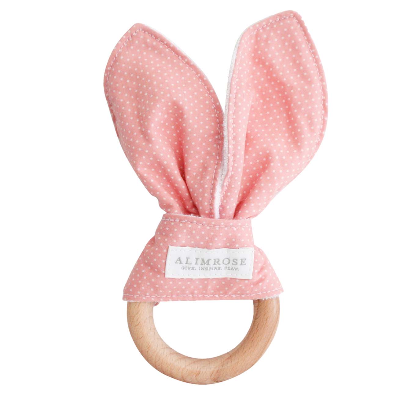 Pink White Spot | Bailey Bunny Teether