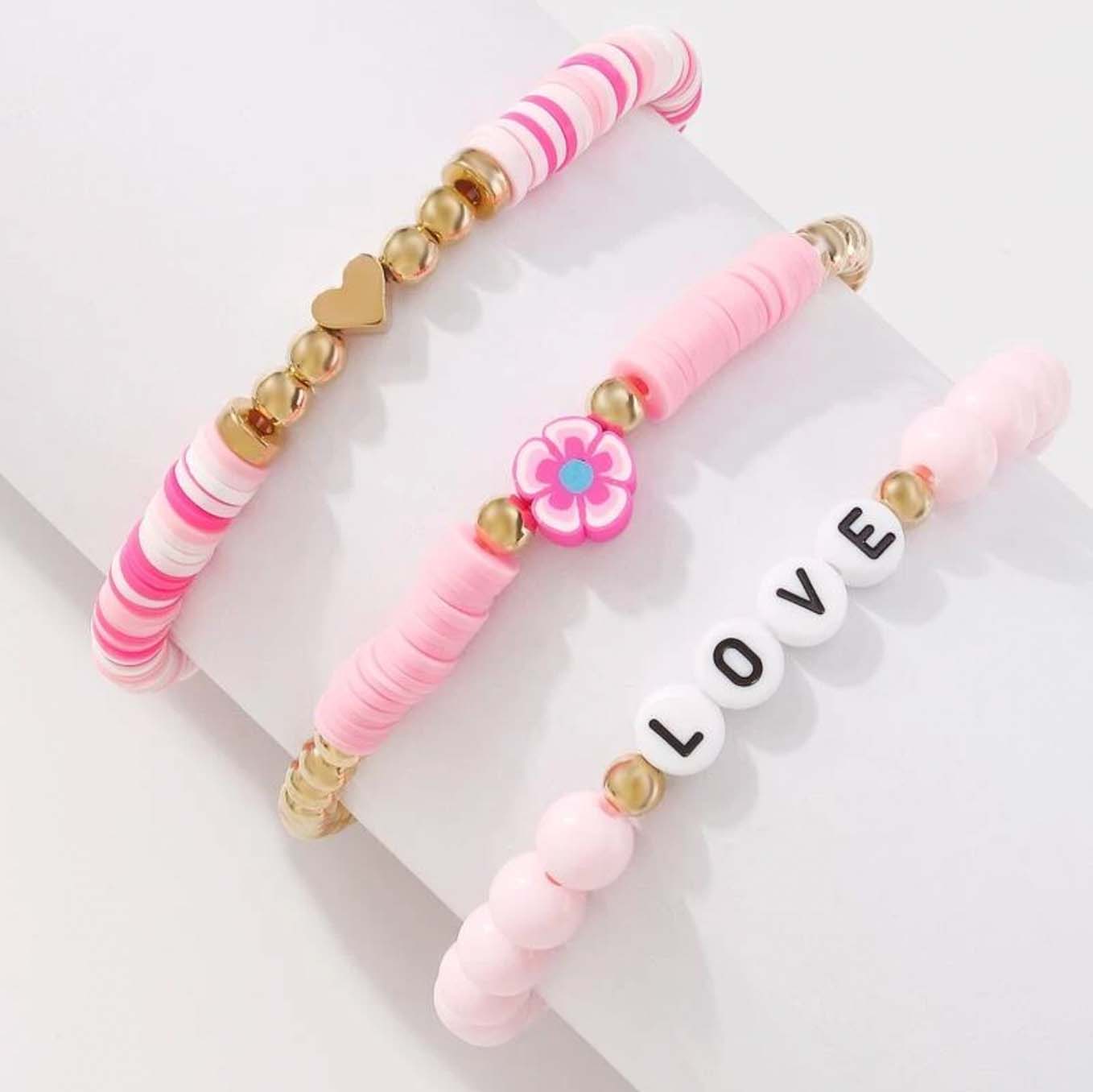 Pink Love | Beaded Bracelet