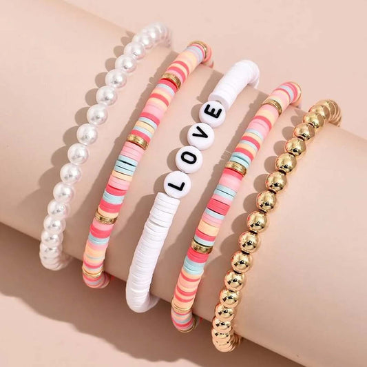 Pastel | Love Beaded Bracelet