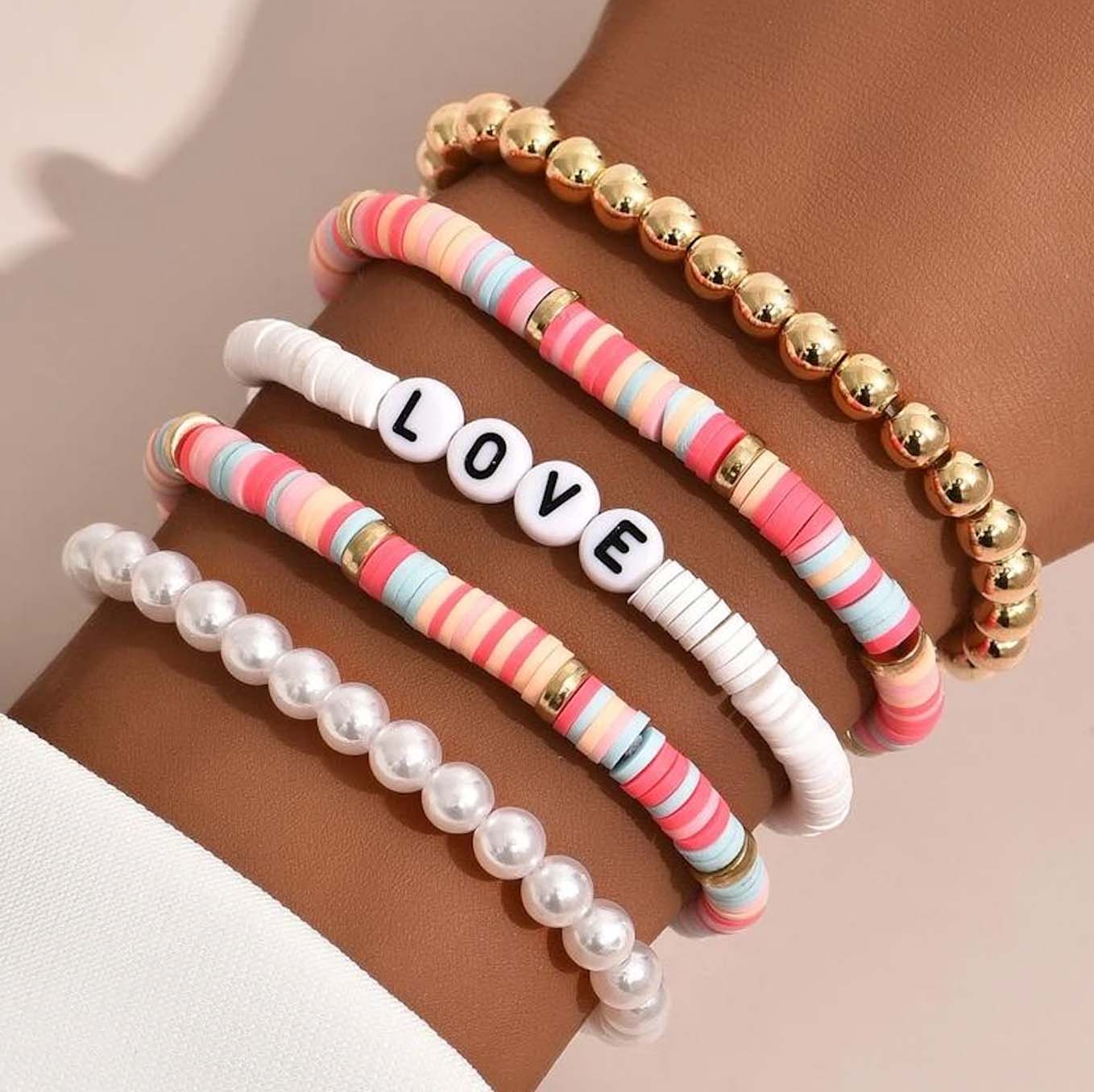 Pastel | Love Beaded Bracelet