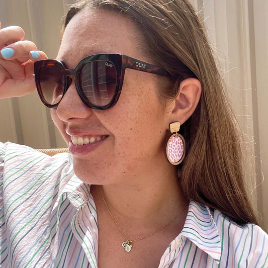 Be Wild | Wooden Statement Drop Earrings