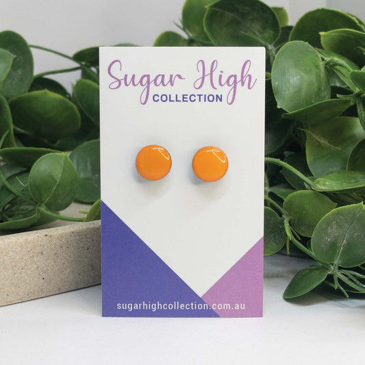 Fruit Crush | Wooden Stud Earrings