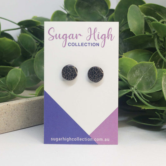 Giraffe | Rose Gold Acrylic Stud Earrings