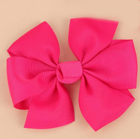 Hot Pink | Knot Hair Clip Bow