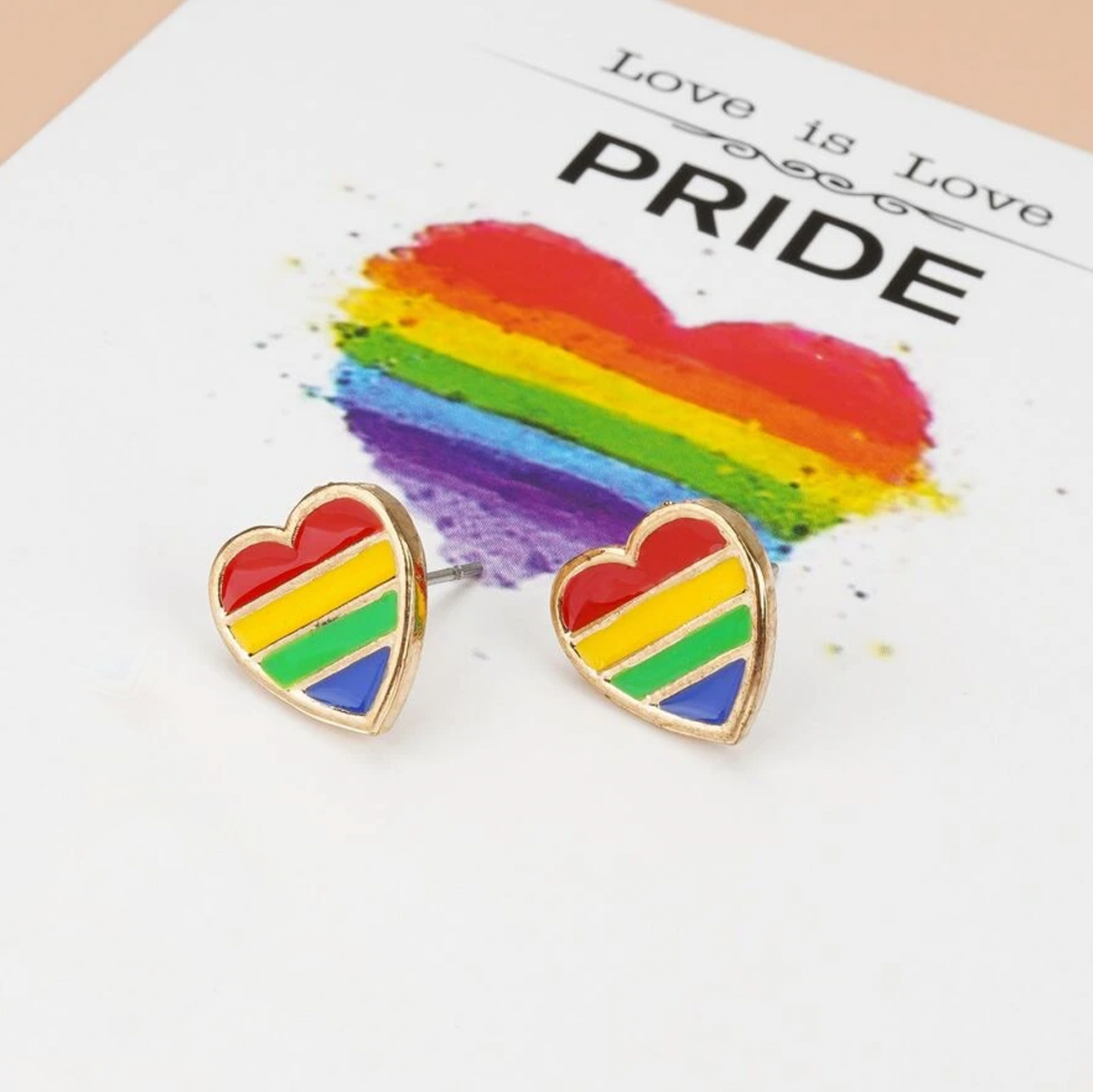 Rainbow Love is Love | Stud Earrings