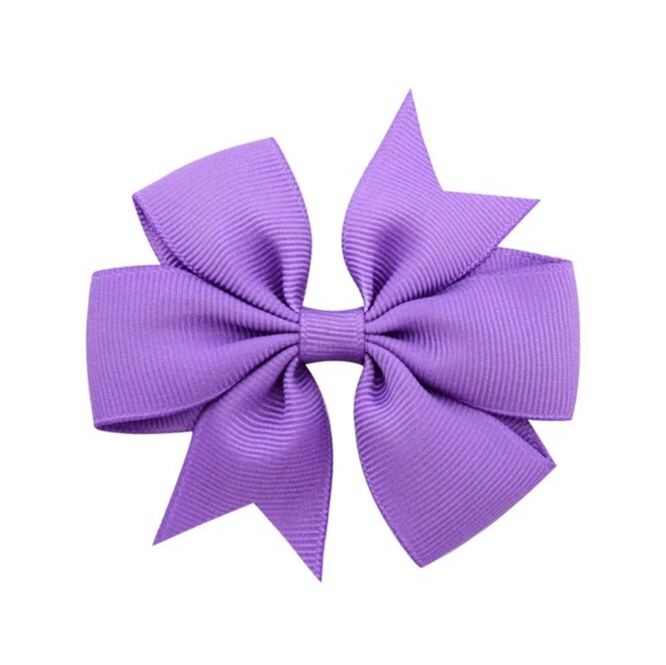 Purple | Pinwheel Hair Bow
