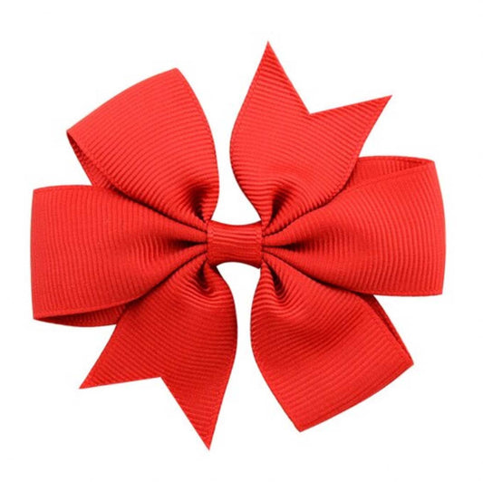 Red | Pinwheel Hair Bow