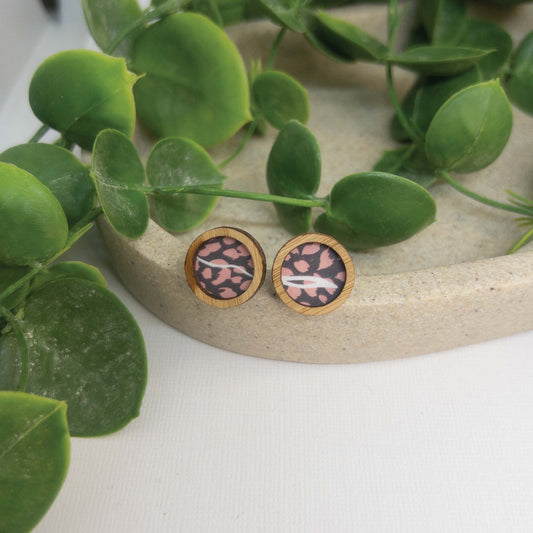 Wild & Free | Wooden Statement Stud Earrings