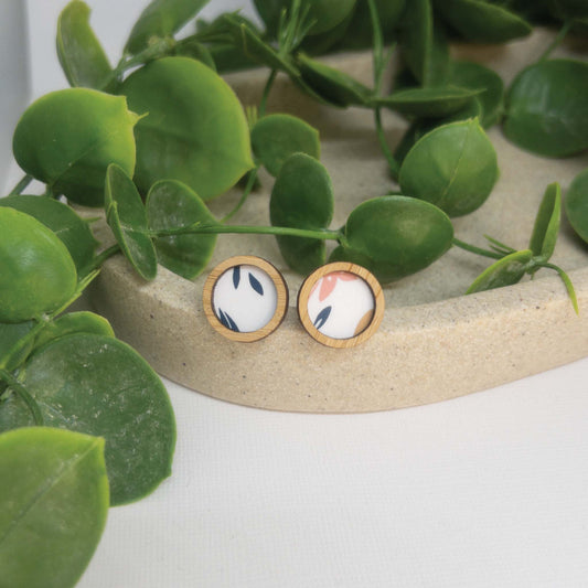 Blooms | Wooden Statement Stud Earrings