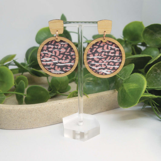 Wild & Free | Wooden Statement Drop Earrings