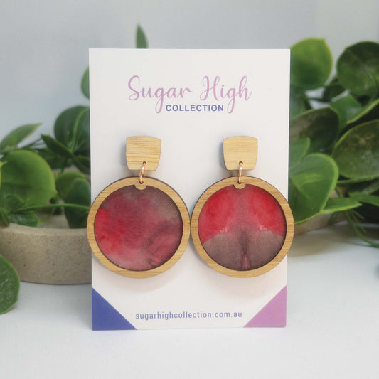 Stolen Kisses | Wooden Statement Drop Earrings