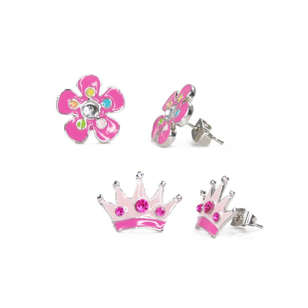 Flower & Crown | Gemstone Earrings