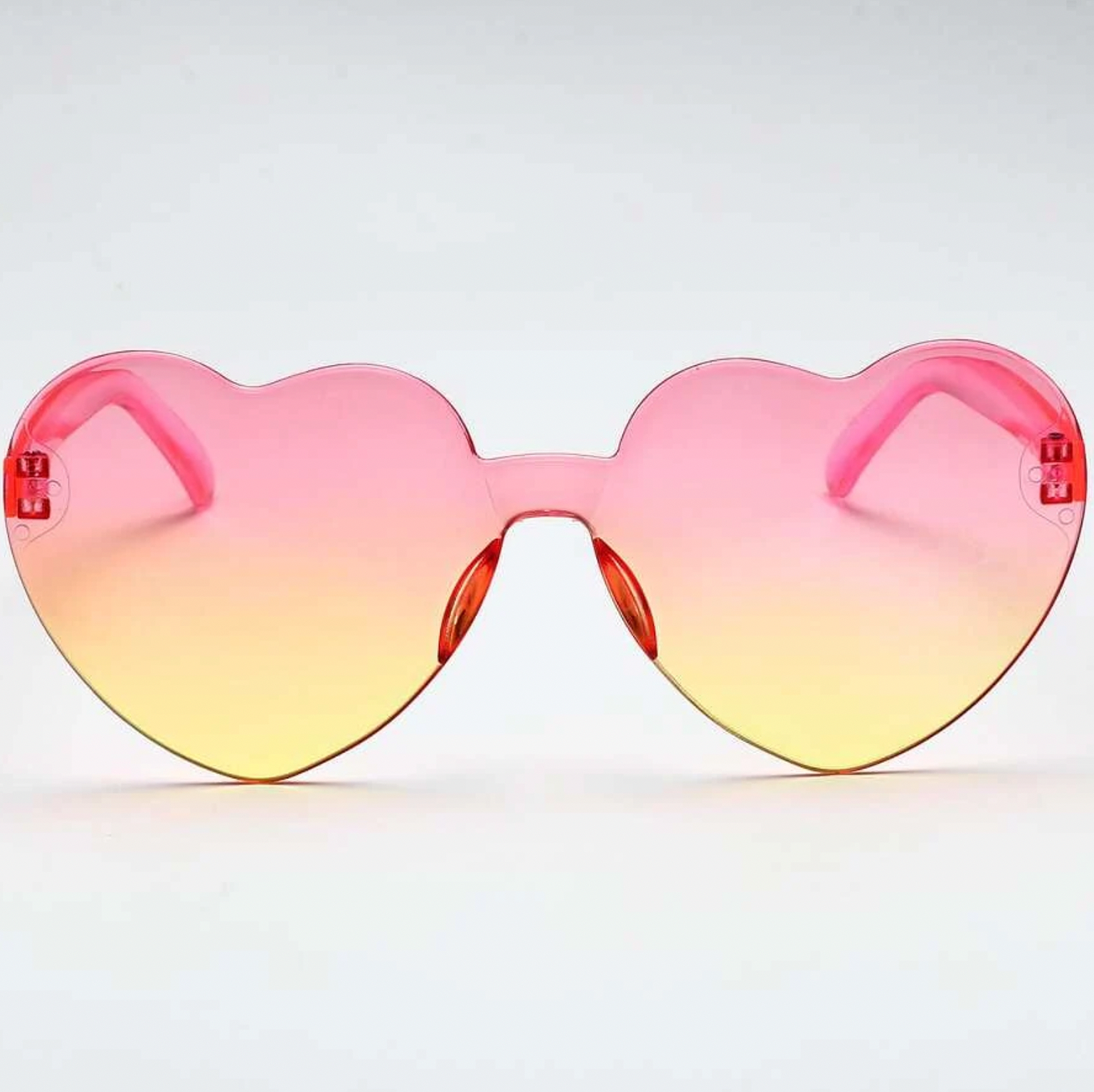 Pink & Yellow | Heart Sunglasses