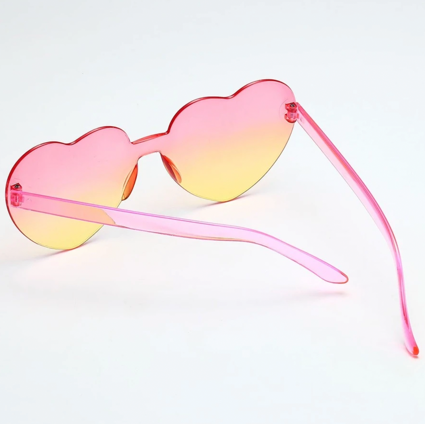 Pink & Yellow | Heart Sunglasses