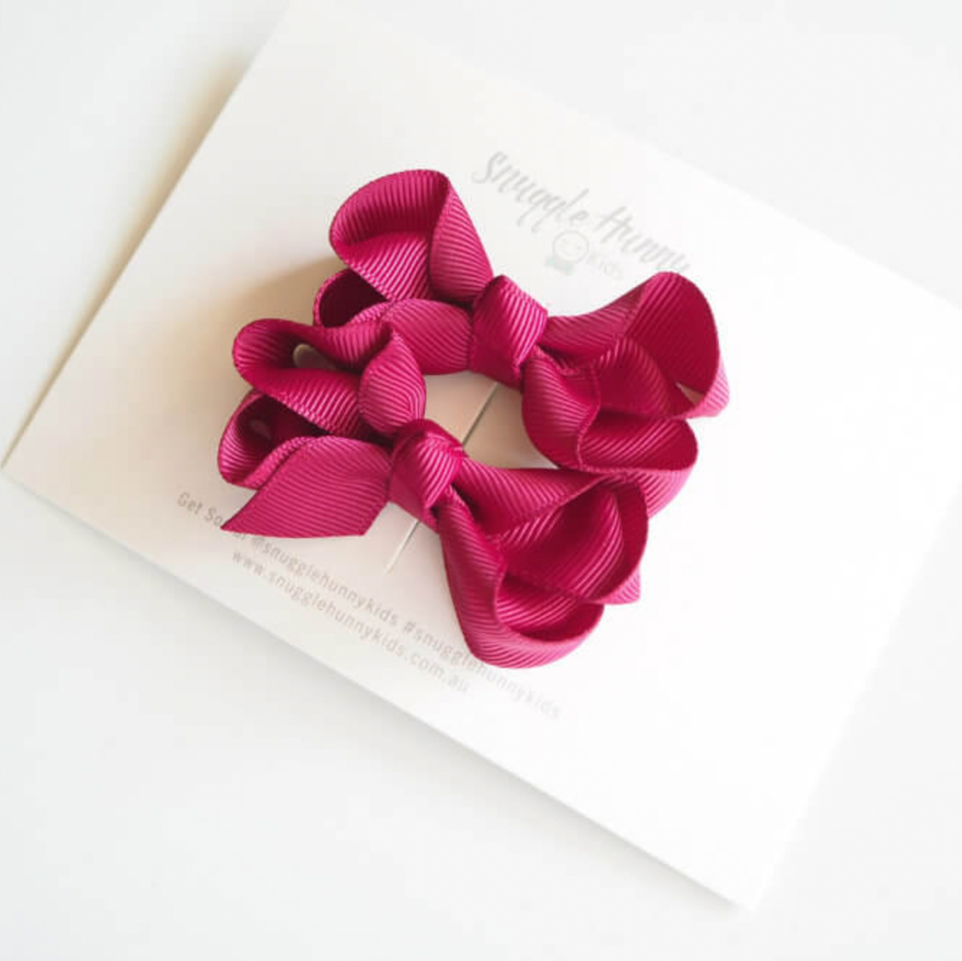 Burgundy Wine | Small Piggy Tail Bows