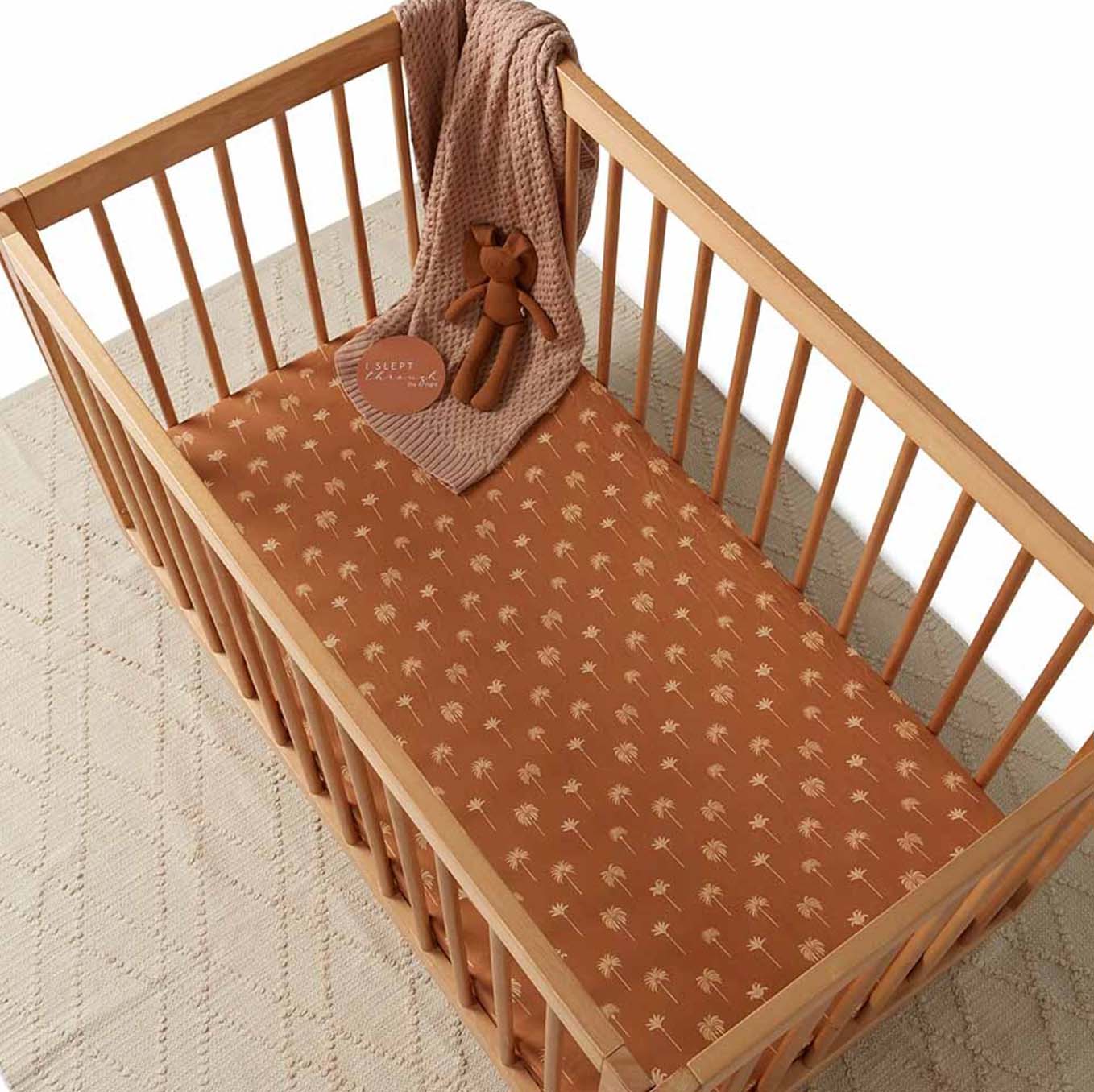 Bronze Palm | Fitted Cot Sheets