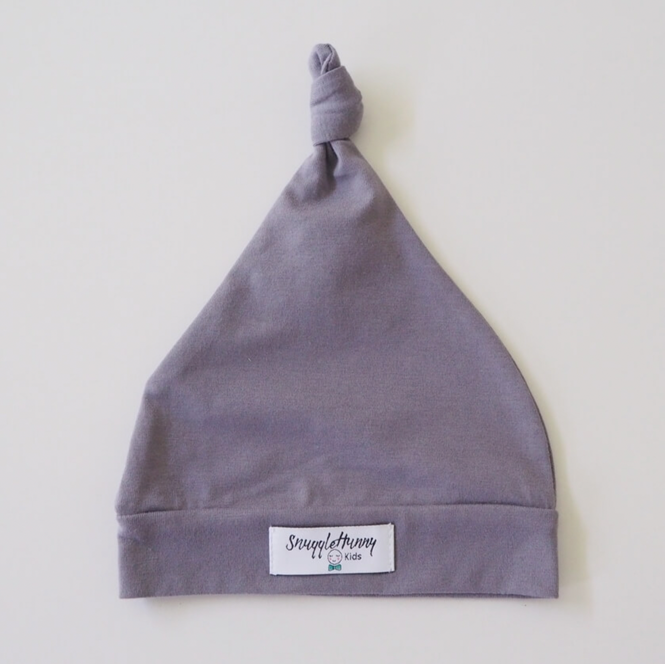 Grey | Knotted Baby Beanie