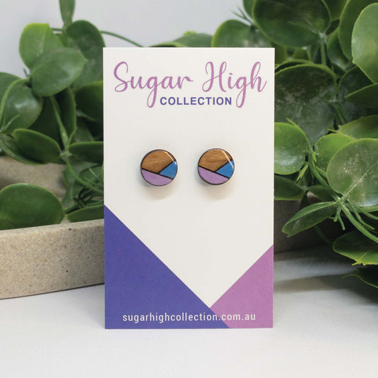 Unicorn Magic | Wooden Stud Earrings