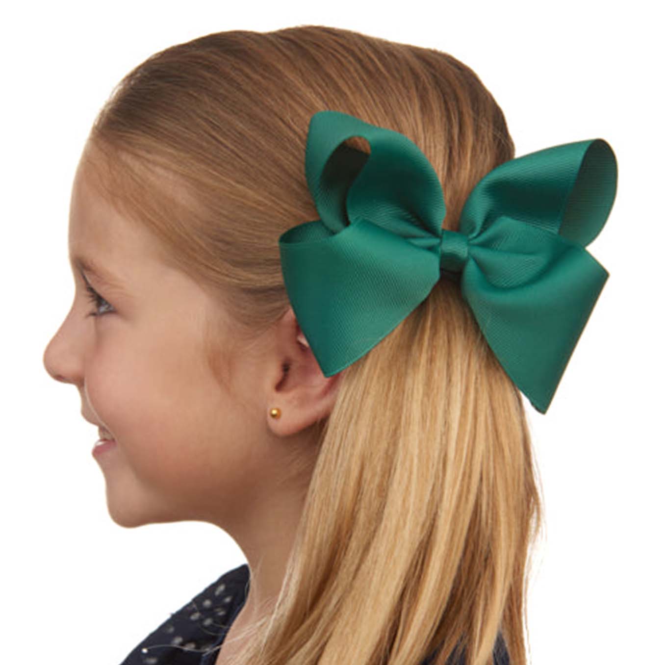 Emerald | Zali Girl Hair Bow - Large