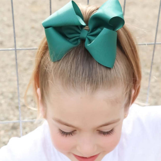 Emerald | Zali Girl Hair Bow - Large