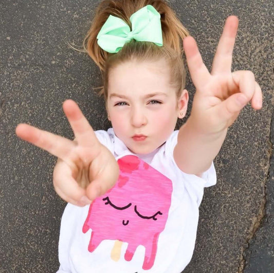 Lime Green | Zali Girl Hair Bow - Large