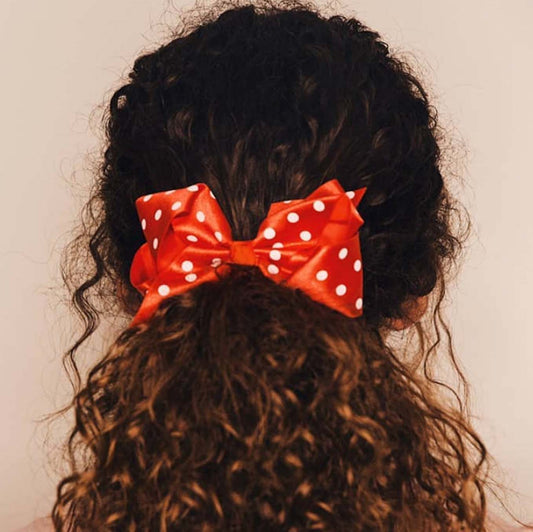 Red Polka Dot | ali Girl Hair Bow - Medium