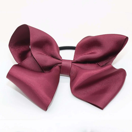 Burgundy | Zali Girl Hair Bow - Large