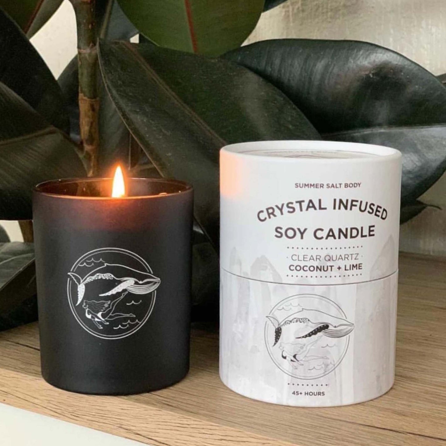 Clear Quartz | Crystal Candle