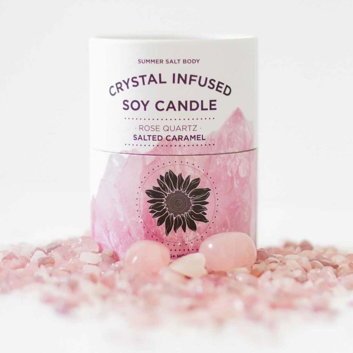 Rose Quartz | Crystal Candle